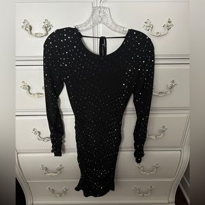 Lucy in the Sky Sparkly Open-Back Dress